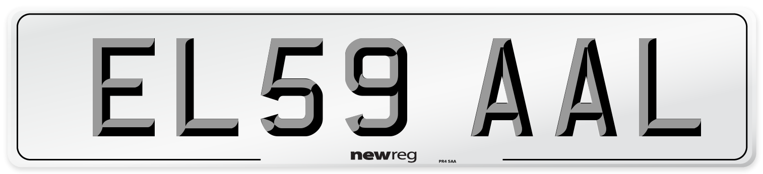 EL59 AAL Number Plate from New Reg